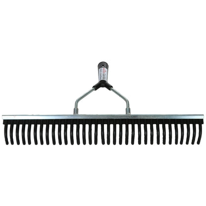 RUBBER RAKE 50 CM WITH HANDLE