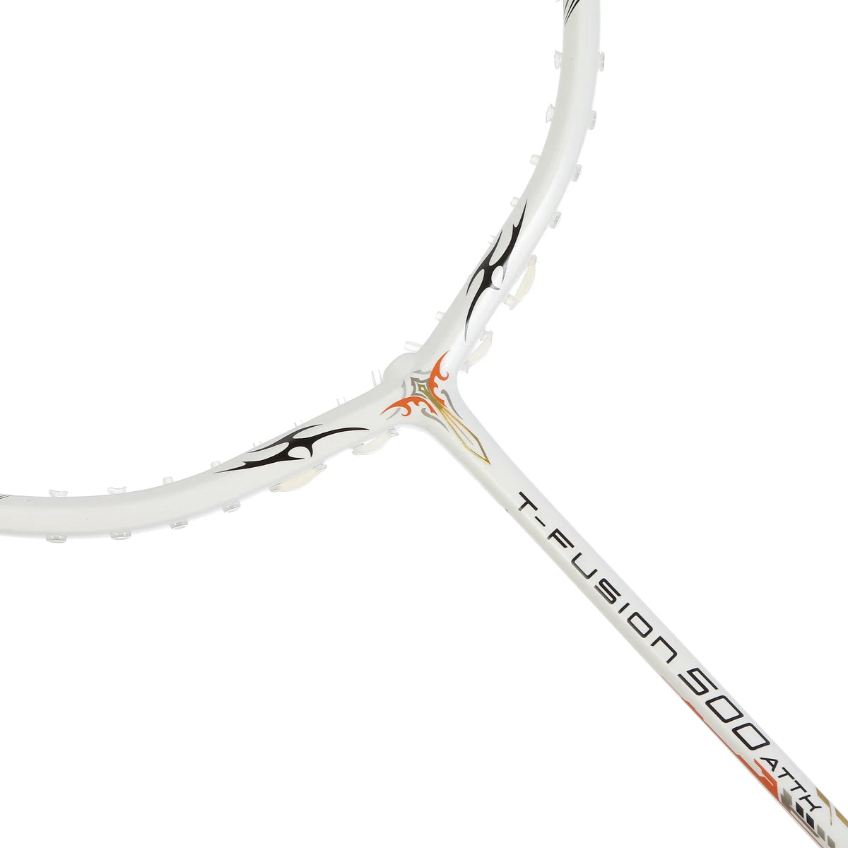 BADMINTONSCHLÄGER HUNDRED T-FUSION 500 ATTK 4U (UNBESAITET)