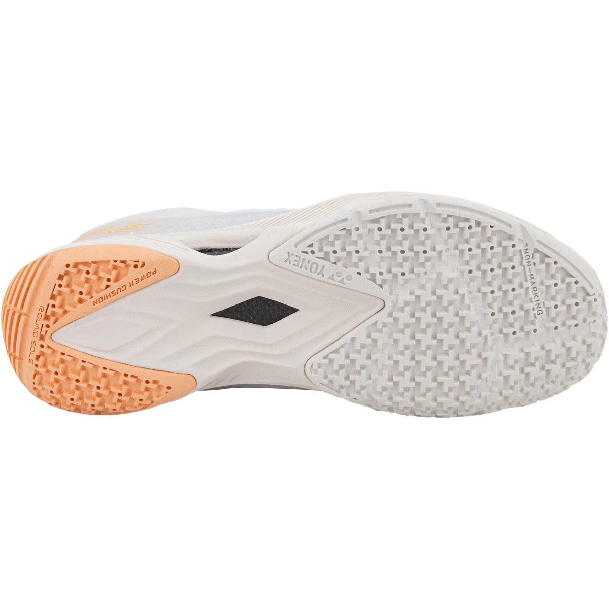 CHAUSSURES YONEX FEMME INDOOR SHB AERUS Z2 WHITE ORANGE