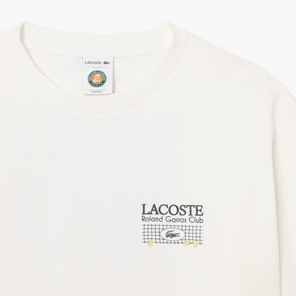 T-SHIRT LACOSTE FEMME ROLAND GARROS GRAPHIQUE