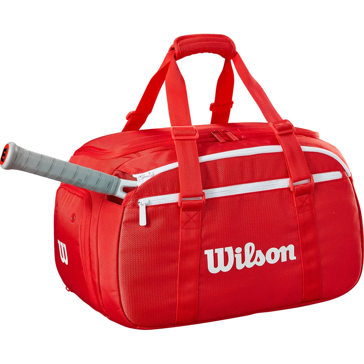 KLEINE DUFFLE-TASCHE WILSON SUPER TOUR ROT