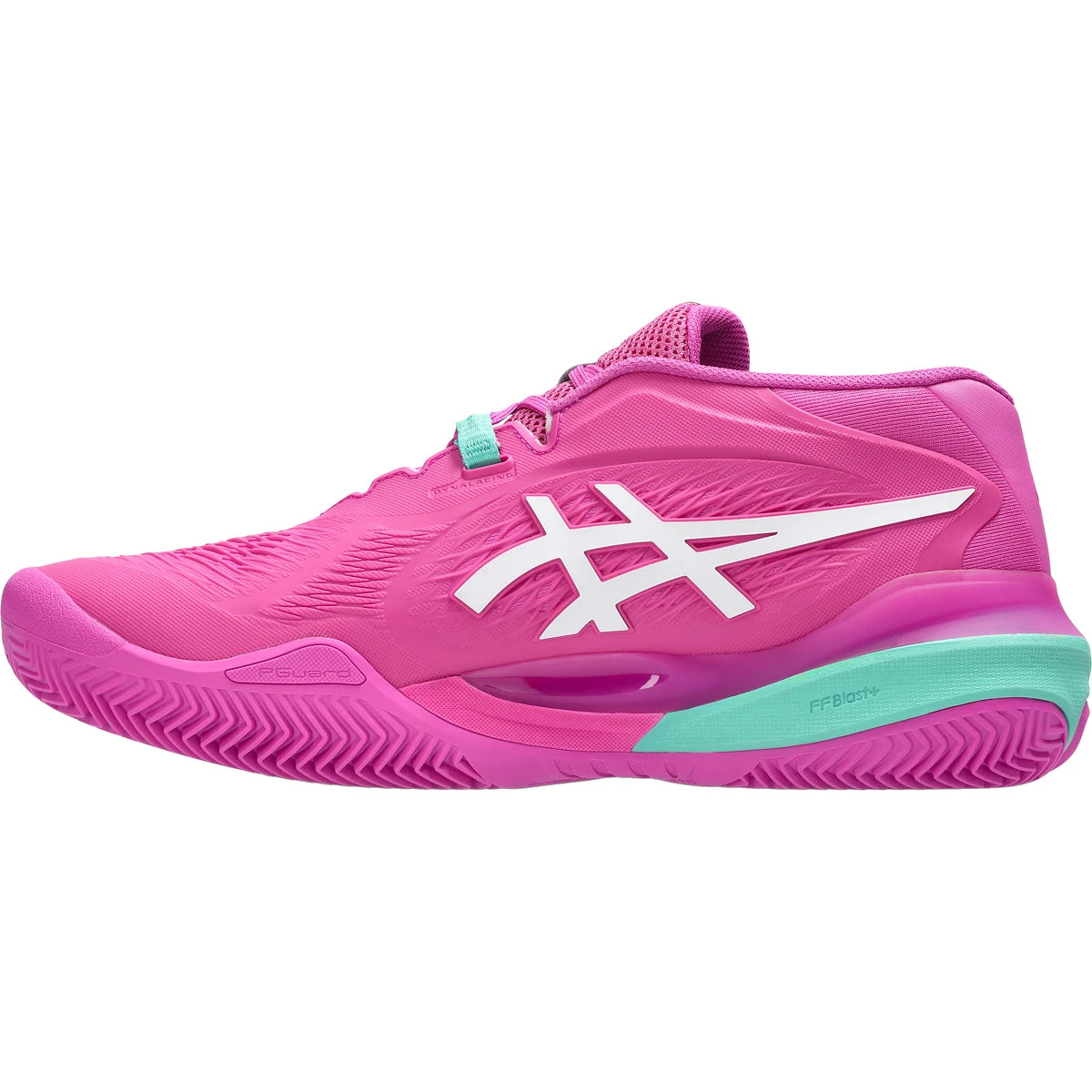 ASICS GEL RESOLUTION X TENNISSCHUHE AUF ROTSCHUTTBODEN