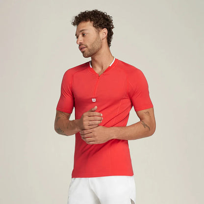 T-SHIRT WILSON SERIES SEAMLESS ZIP HENLEY 2.0