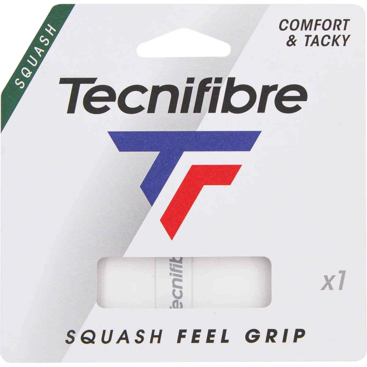 Grip Tecnifibre Squash Feel Grip X1 Blanc