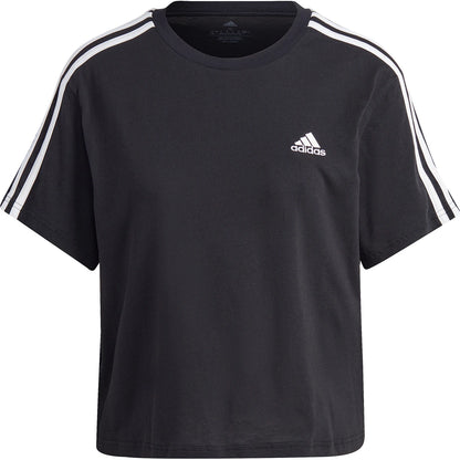 ADIDAS DAMEN T-SHIRT 3-STREIFEN CROP TOP