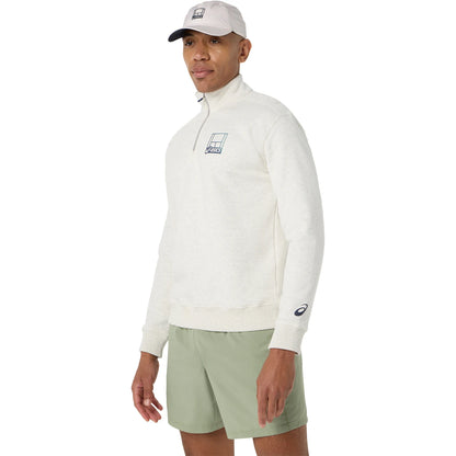 SWEAT ASICS COURT GRAPHIC 1/2 ZIP