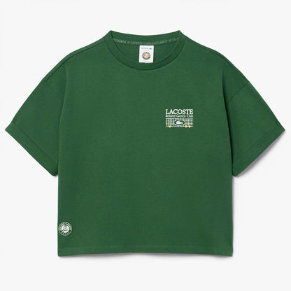 T-SHIRT LACOSTE FEMME ROLAND GARROS GRAPHIQUE