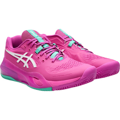 ASICS GEL RESOLUTION X TENNISSCHUHE AUF ROTSCHUTTBODEN