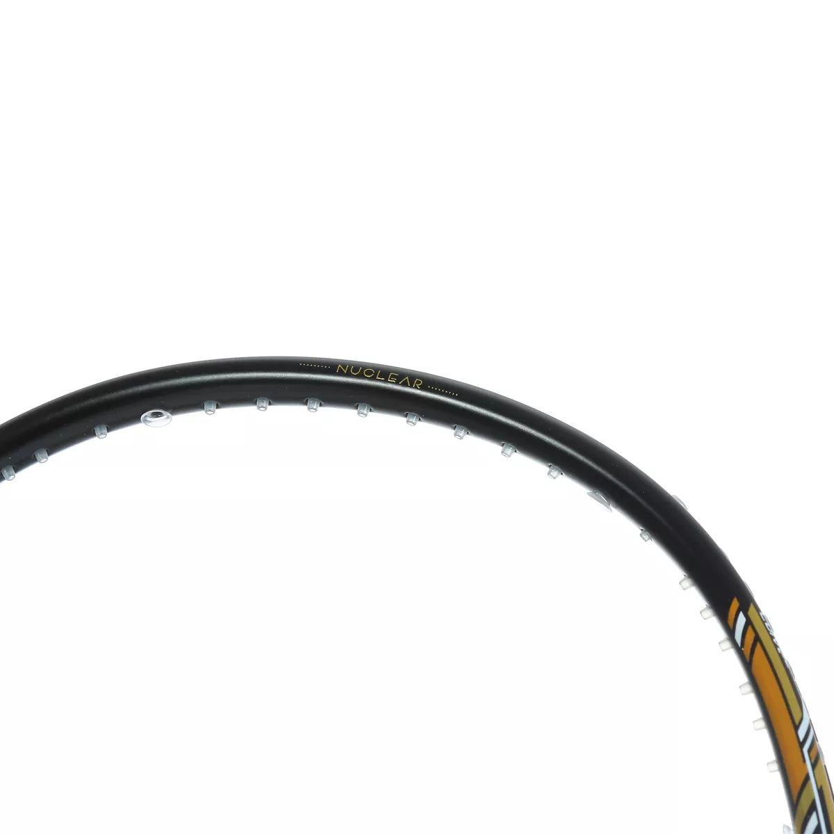 HUNDRED NUCLEAR 72 BLACK-WHITE-GOLD BADMINTON RACKET