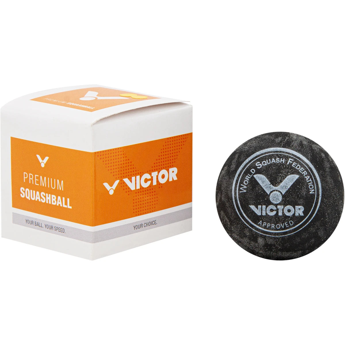 BALLES DE SQUASH VICTOR (DOUBLE POINT JAUNE - X1)