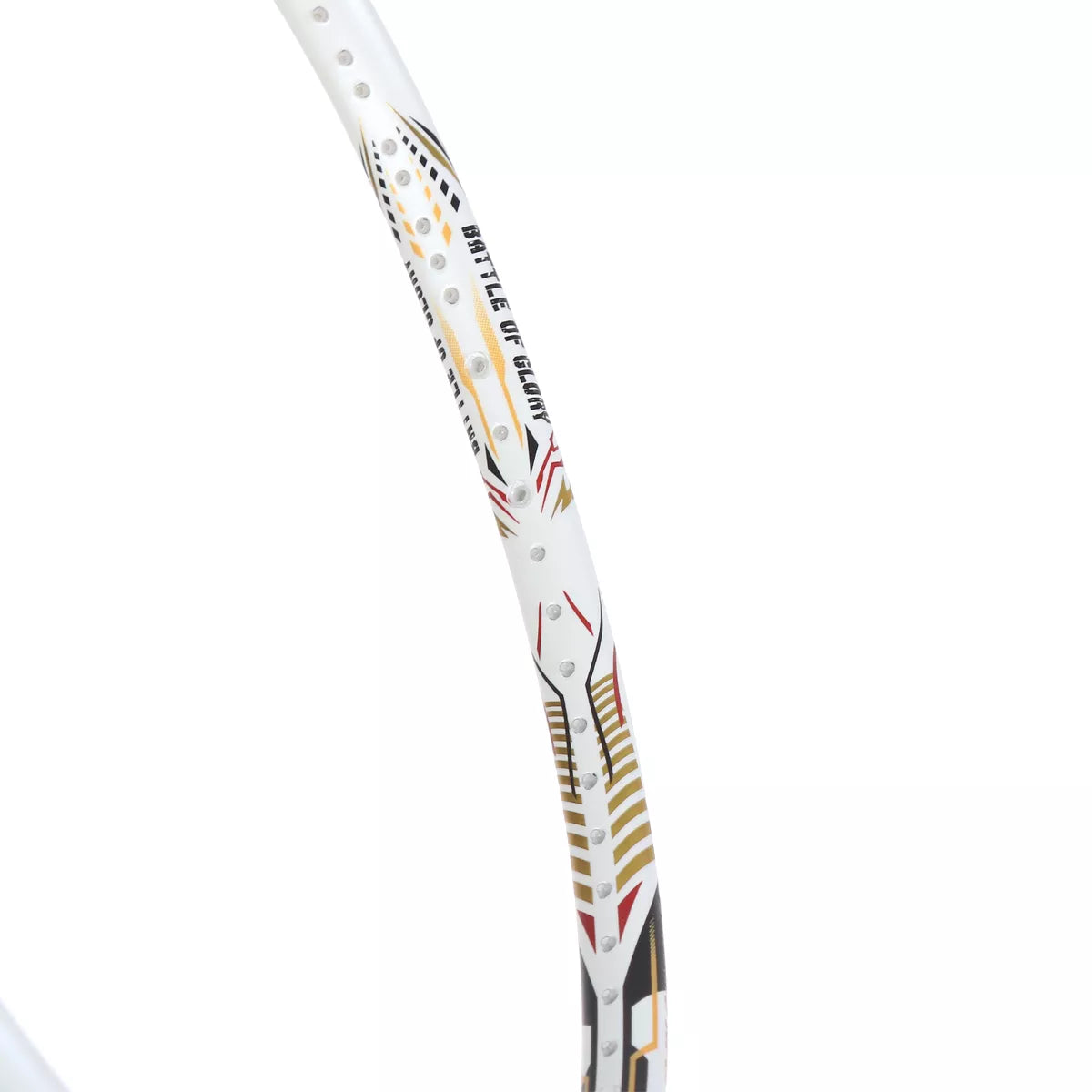 RAQUETTE DE BADMINTON HUNDRED BATTLE - 600 WHITE-GOLD