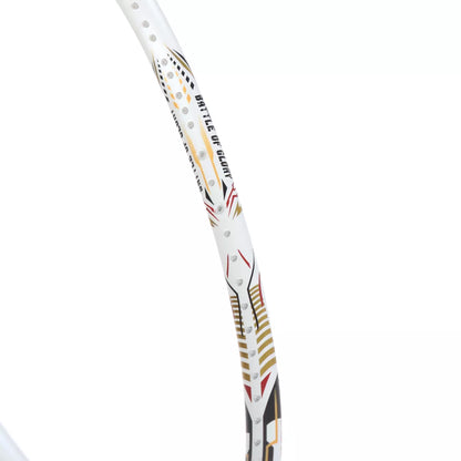 RAQUETTE DE BADMINTON HUNDRED BATTLE - 600 WHITE-GOLD