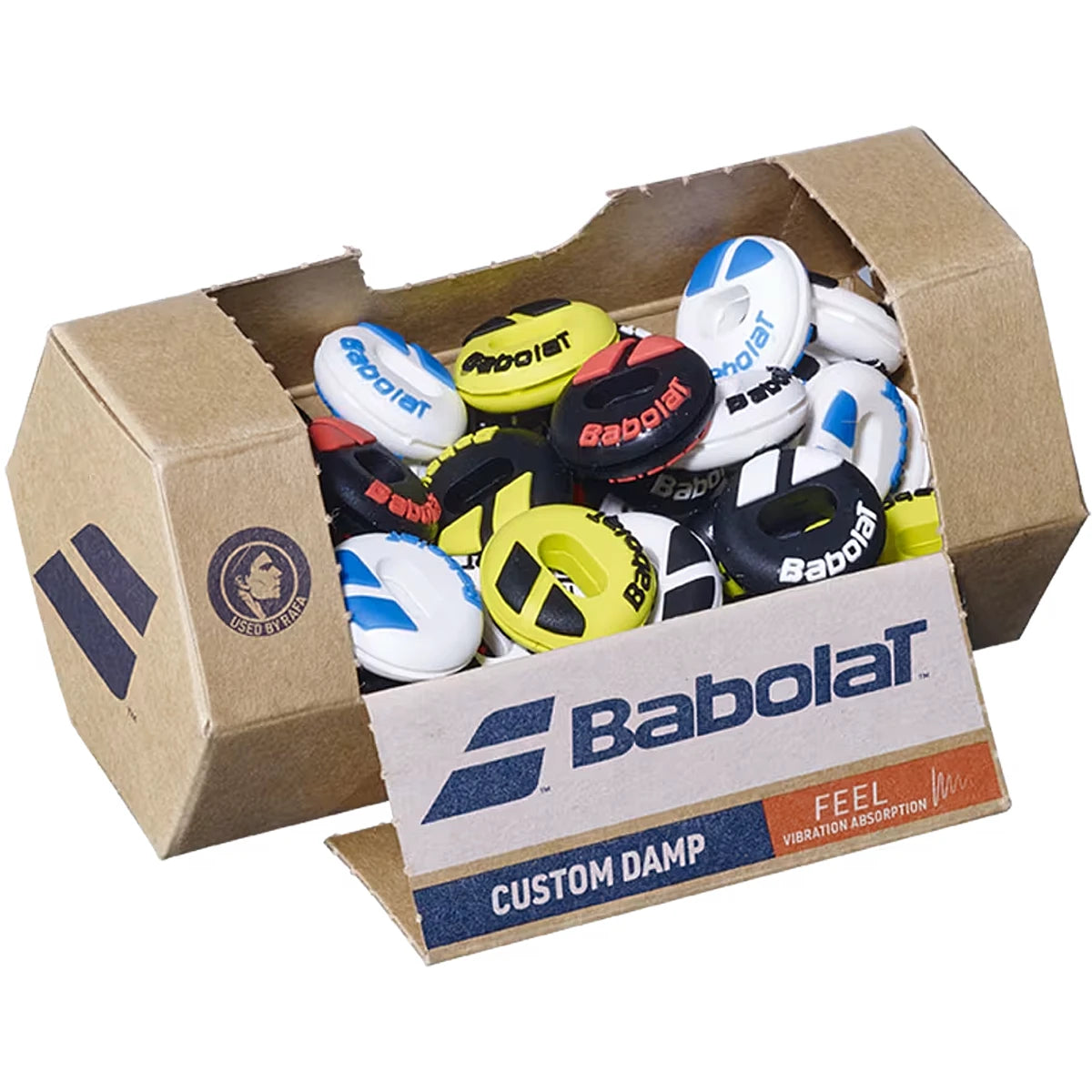 BOITE DE 48 ANTIVIBRATEURS BABOLAT CUSTOM DAMP