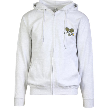 UNISEX TENNISPRO SWEATSHIRT MIT KAPUZE UND VOLLEM REISSVERSCHLUSS