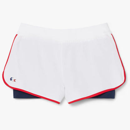 SHORT LACOSTE DAMEN FRENCH TEAM