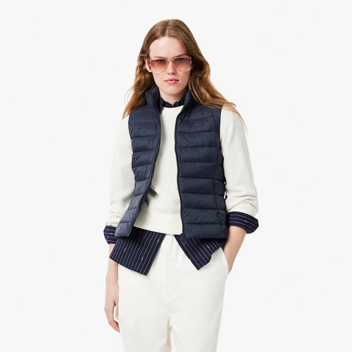 VESTE LACOSTE FEMME SANS MANCHES CORE PERFORMANCE