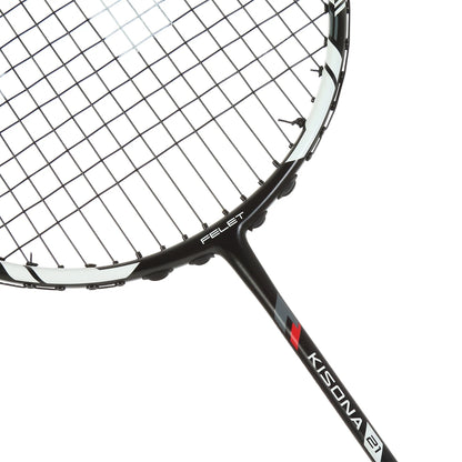 BADMINTONSCHLÄGER FELET KISONA 21 SCHWARZ/WEISS (BESAITET)