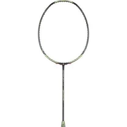 BADMINTONSCHLÄGER KAWASAKI SUPER LIGHT L6 SCHWARZ GRÜN (OHNE BESAITUNG)