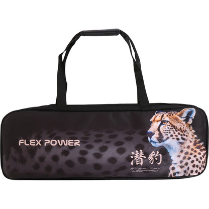 BADMINTONSCHLÄGER FLEX POWER STEALTHY LEOPARD 5U (OHNE BESAITUNG)