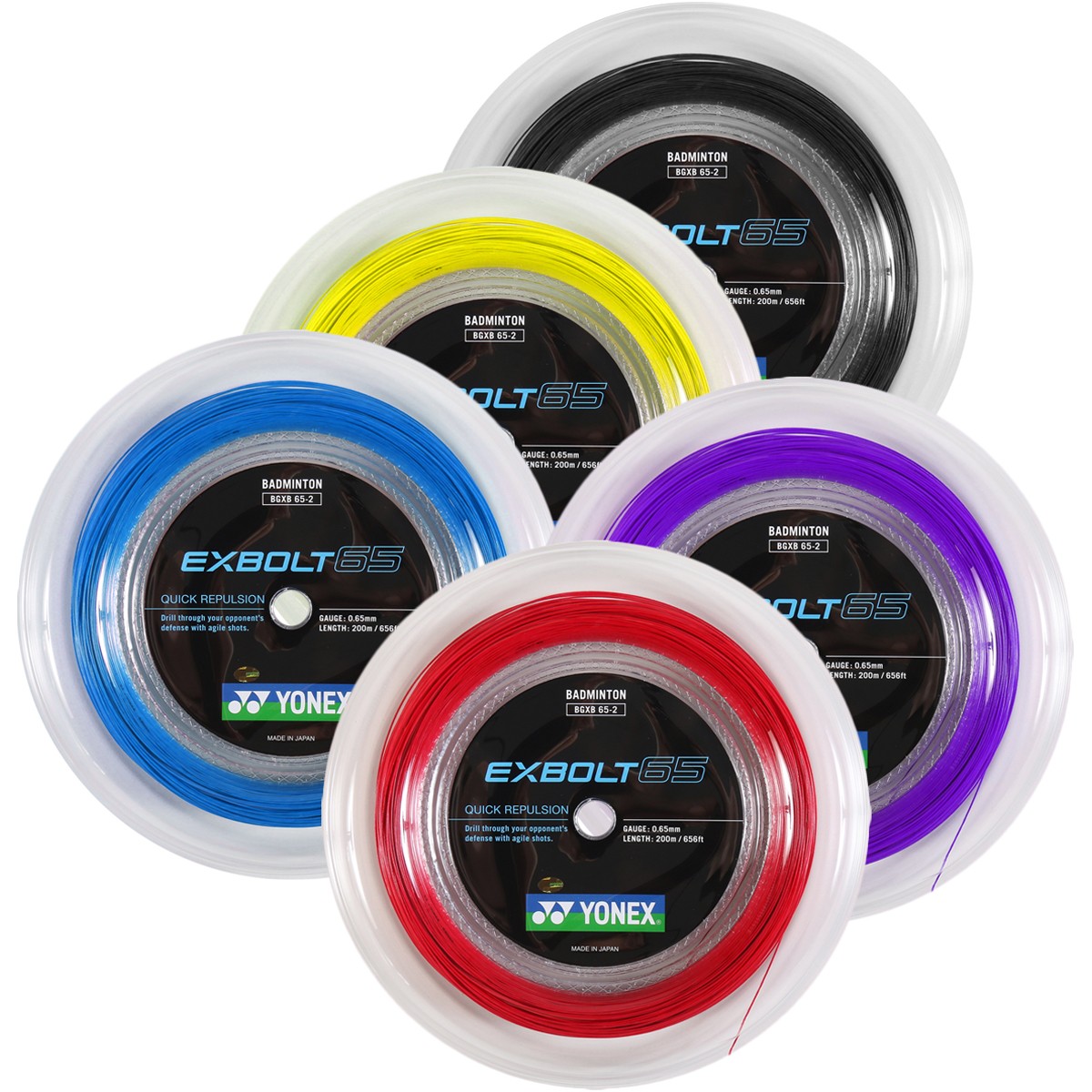 YONEX EXBOLT 65 BADMINTON STRING (REEL- 200M) - String Reel