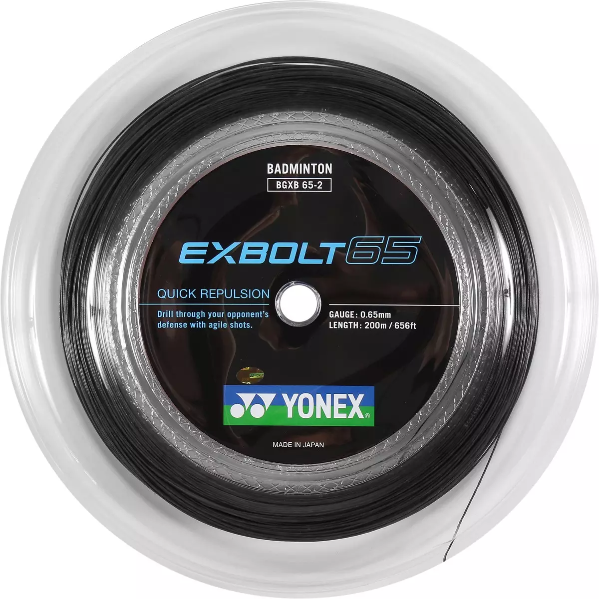 YONEX EXBOLT 65 BADMINTON STRING (REEL- 200M) - By brand - STRINGS