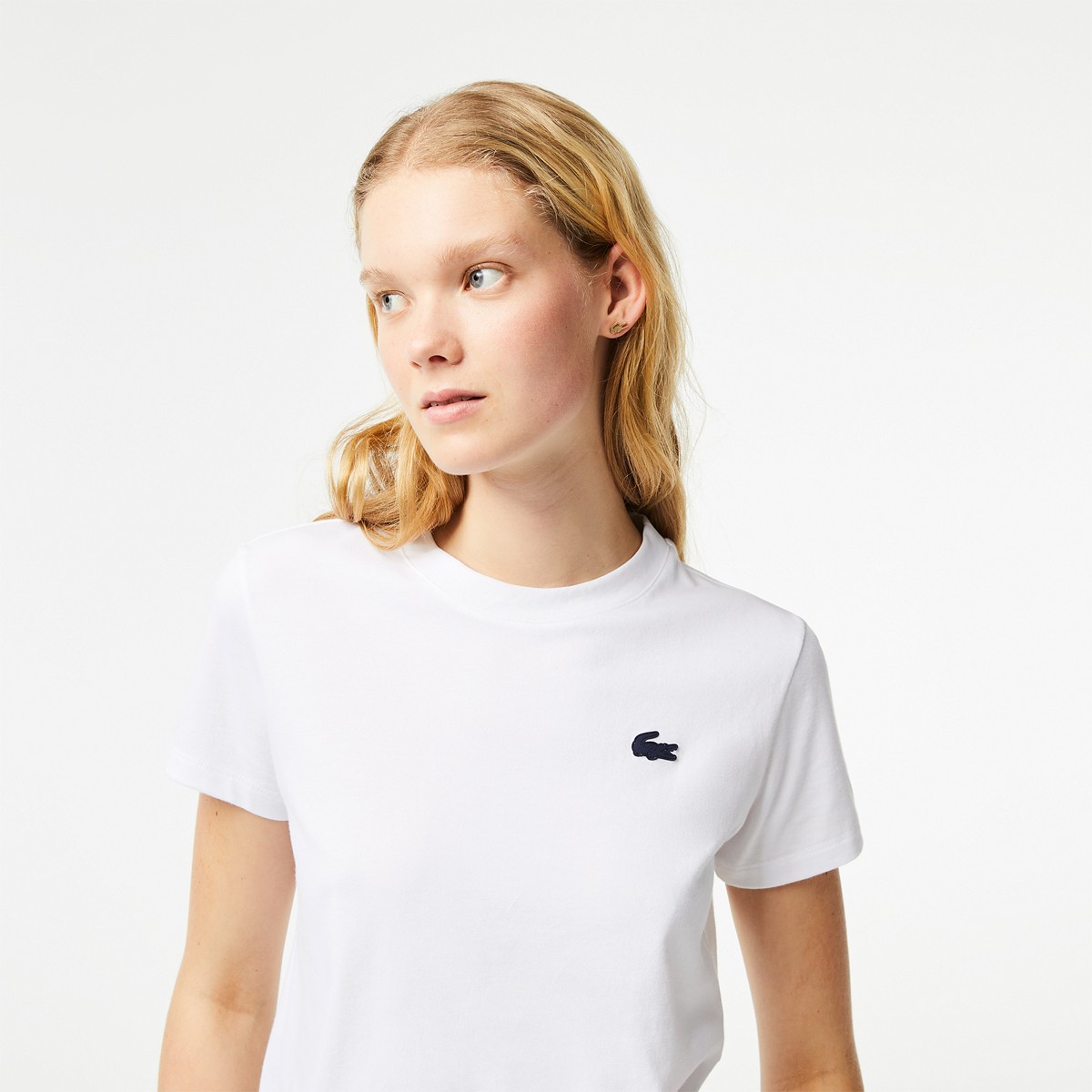 Tee-shirt Babolat Play Femme Blanc/Bleu - Sports Raquettes