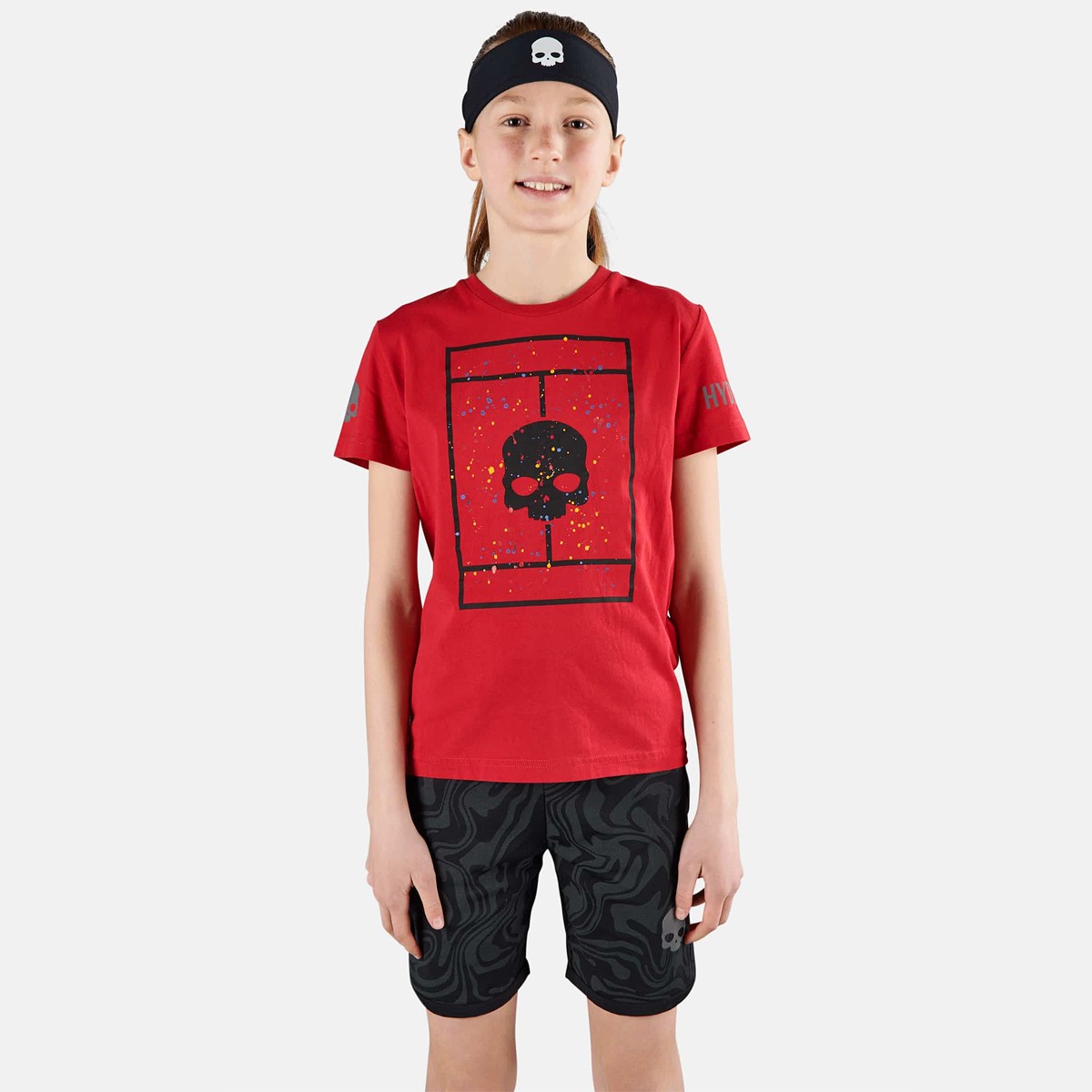 T SHIRT HYDROGEN JUNIOR GARCON TENNIS COURT JUNIOR VETEMENTS BADMINTON Lardesports